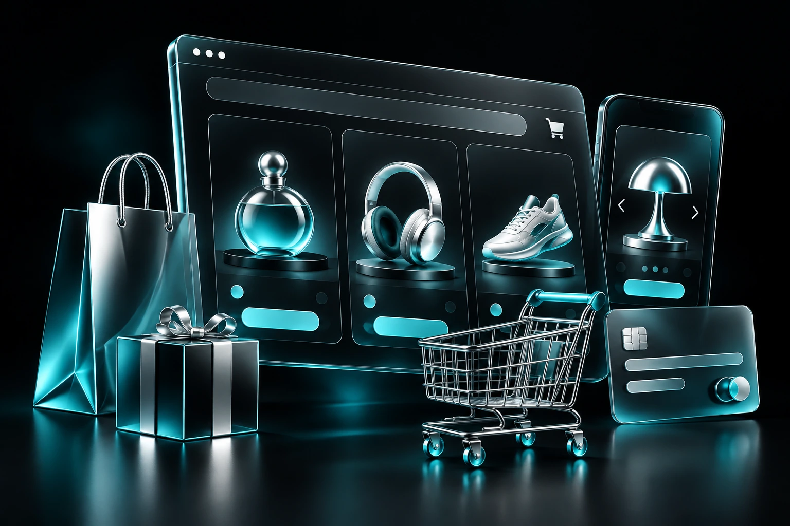 Ecommerce development concept