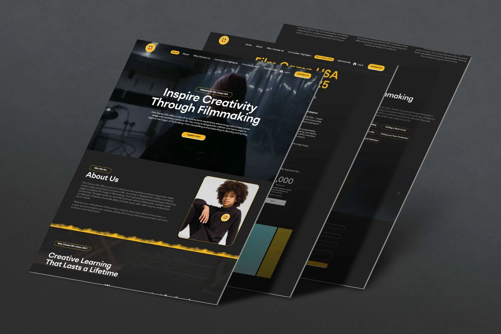 Full Filmcampusa website presentation