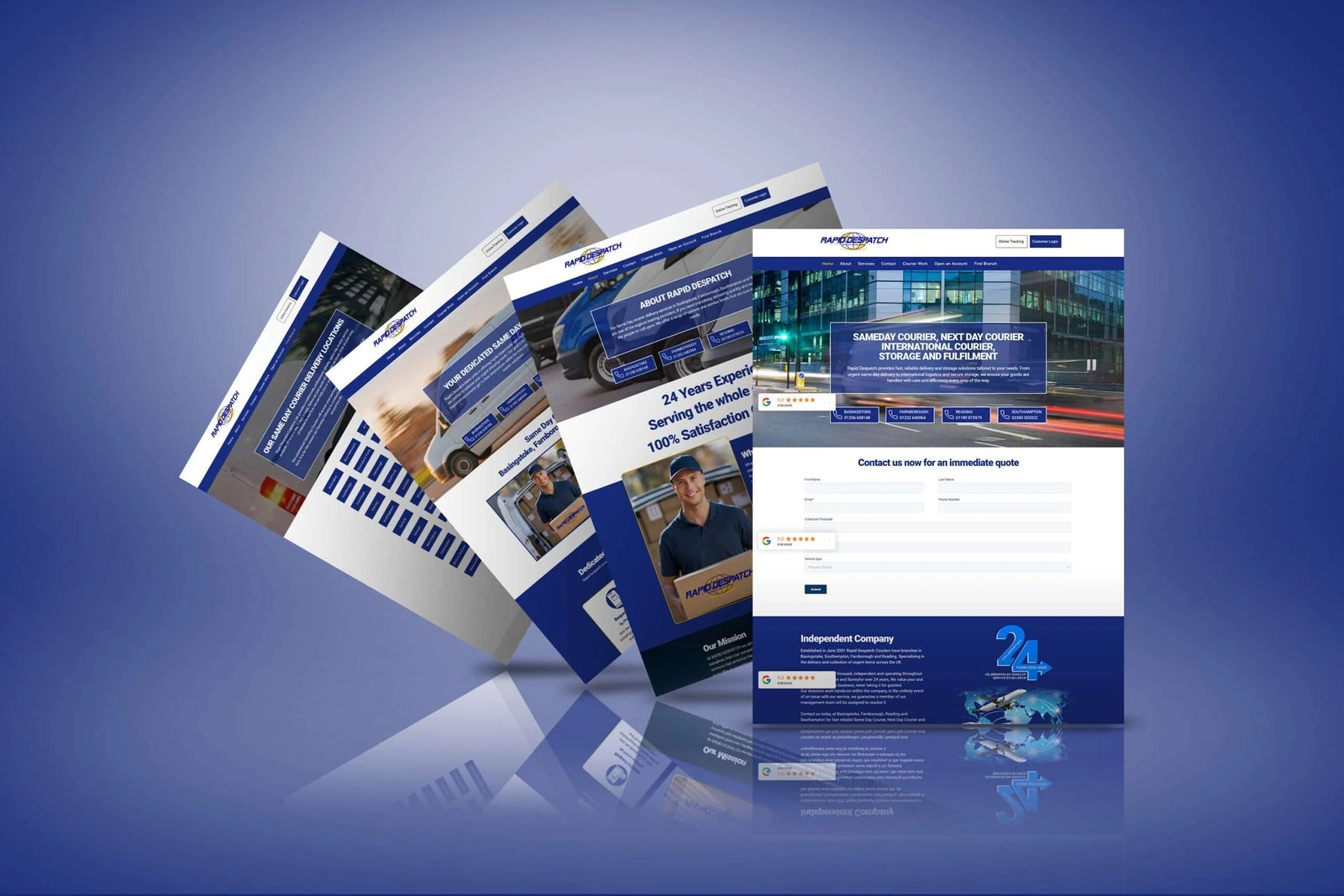 Full Rapiddespatch website presentation