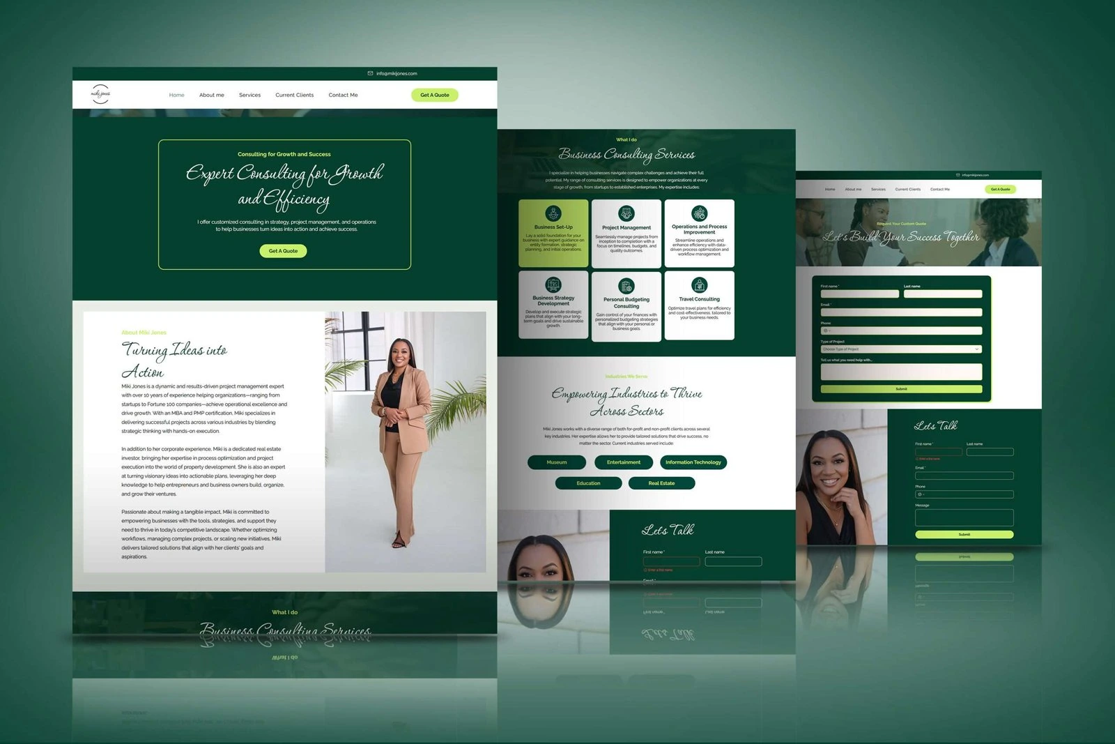 Full Mikijones website presentation