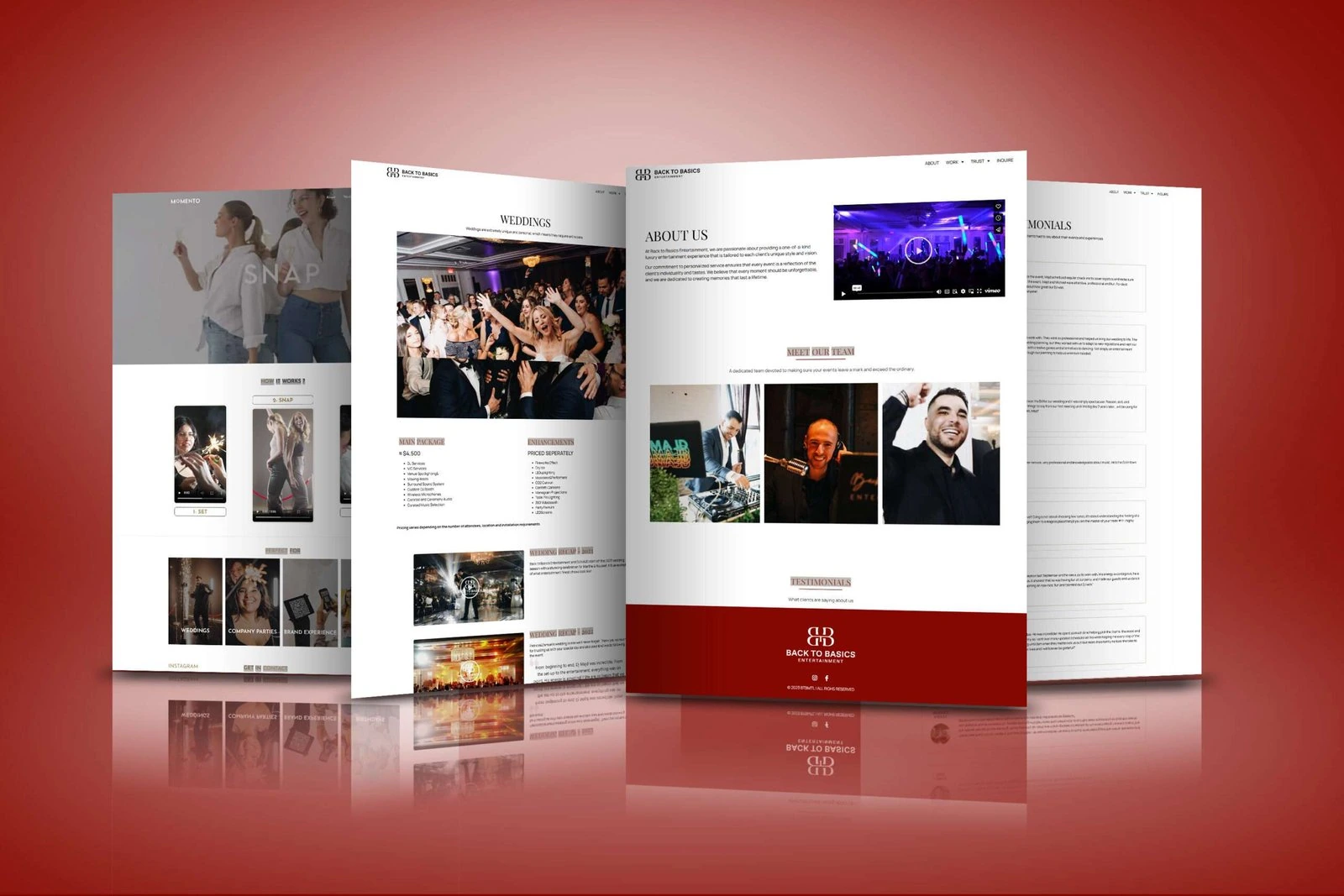 Full BTB Montréal website presentation